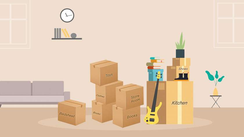 Label boxes for Household Shifting: Organize your Move | AssureShift