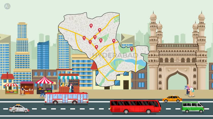 Best Places to Live in Hyderabad Map