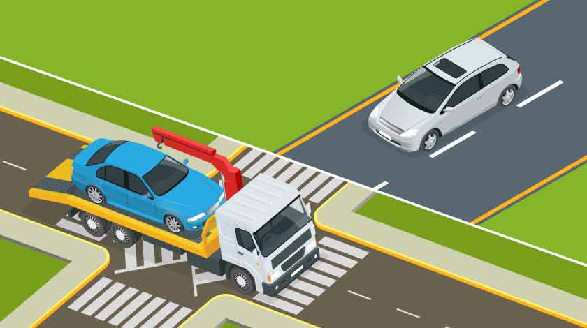 Illustration of Car Shipping vs Car Driving