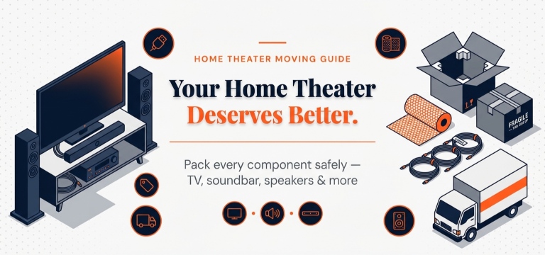 How to Pack a Home Theater System for Moving