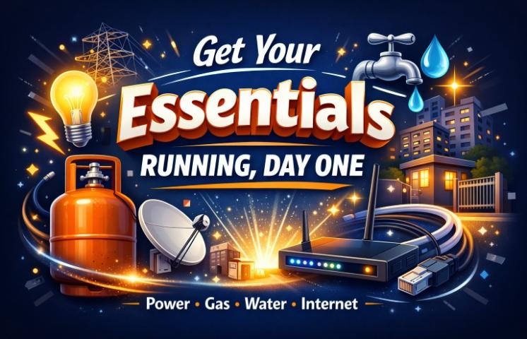 Know how to set up utilities in a New House