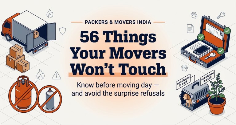 List of Items that Movers Will Not Move