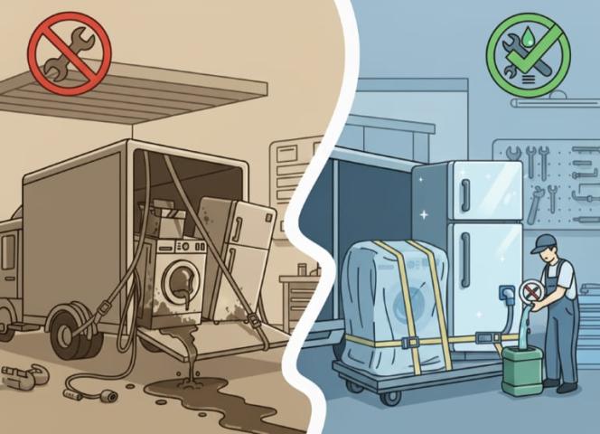 Moving Appliances: As-is VS Serviced Comparison