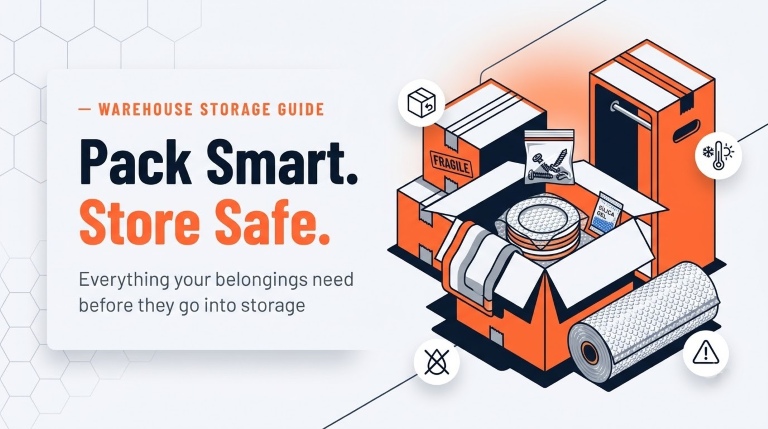 Prepare Household Items Before Storing in Warehouse