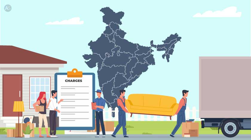 Standard Charges for Household Shifting in India