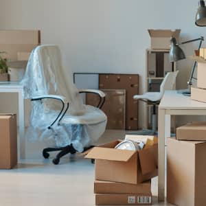 Office Packing and Moving Office Goods Packed and Ready-to-move