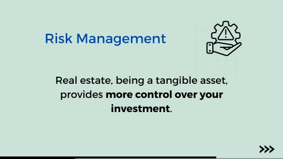 Real Estate Investment Benefits - Risk Management Infographic