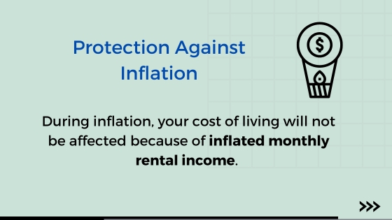 Real Estate Investment Benefits - Protect Against Inflation Infographic