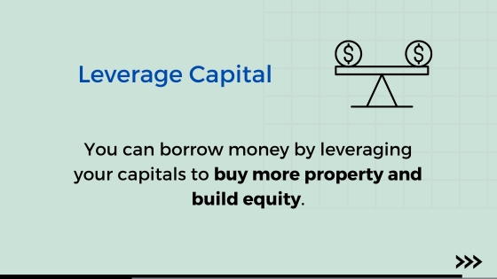 Real Estate Investment Benefits - Leverage Capital Infographic