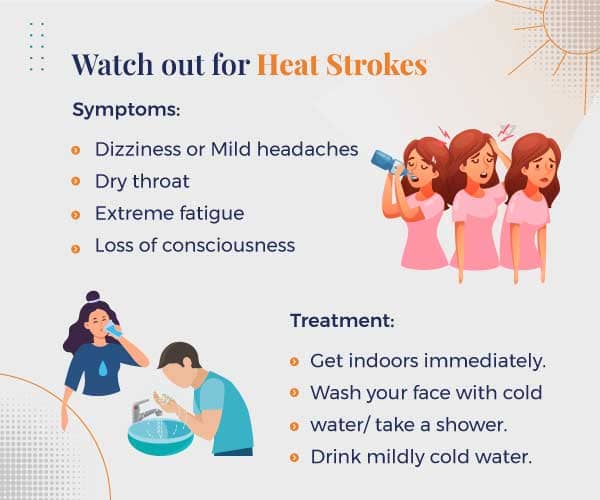 Watch out for heat-strokes