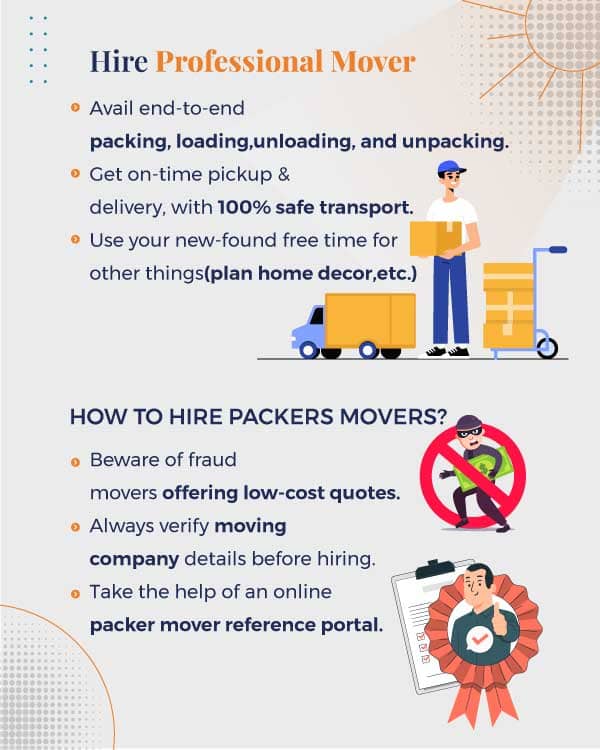 Hire professional movers