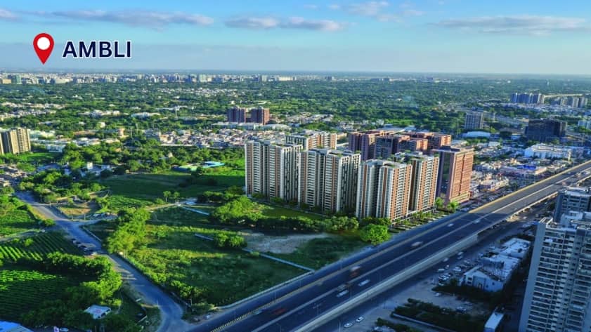 Ambli residential area in Ahmedabad
