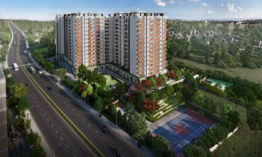 Assetz Sora & Saki KIADB Aerospace Park project view