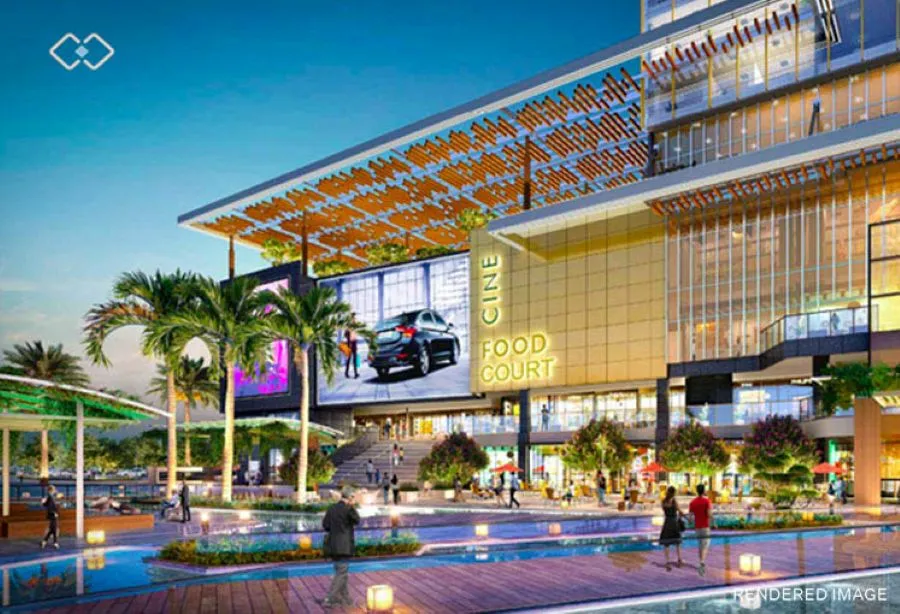 County Courtyard landscaped gardens