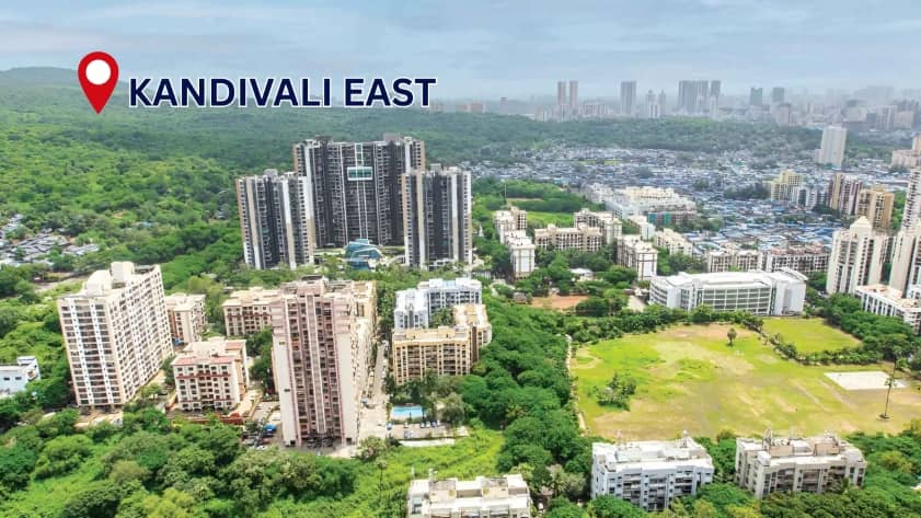 Khandivali East residential area in Mumbai