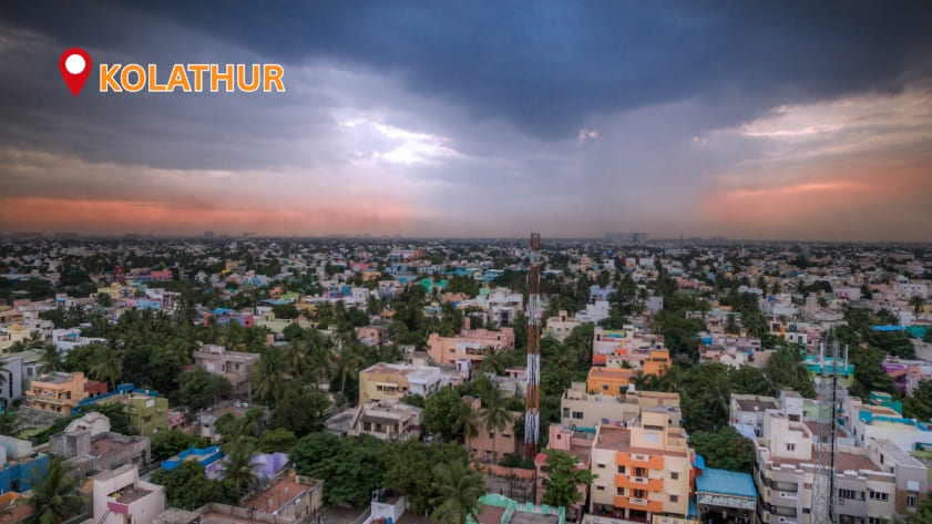 Kolathur residential area in Chennai