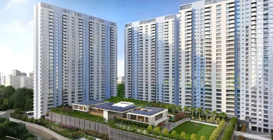 Kumar Parc Residences Magarpatta corridor