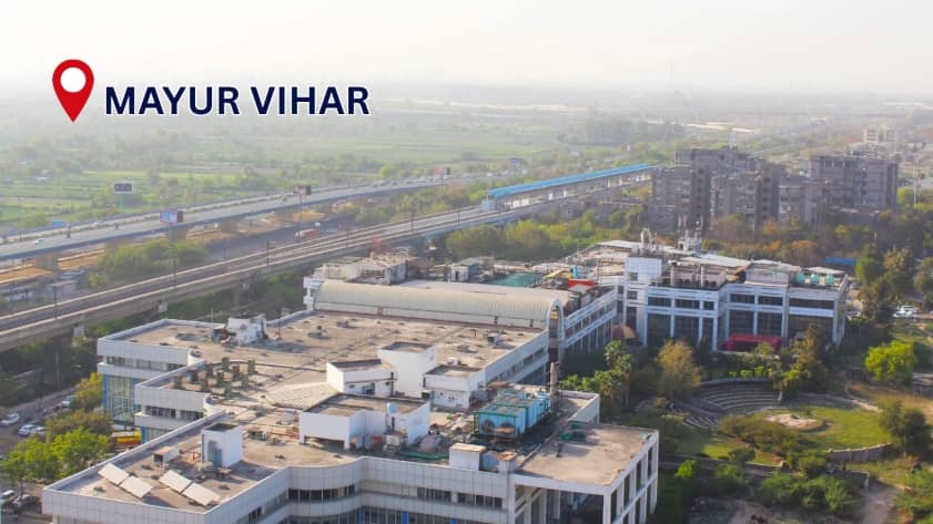 Mayur Vihar residential area in Delhi