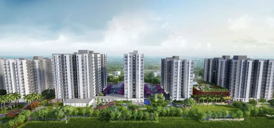 Orchard landscaped open spaces