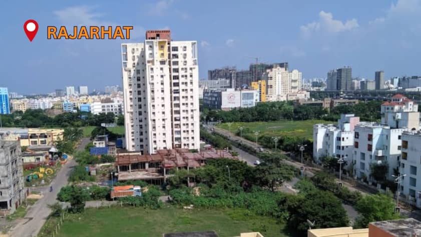 Rajarhat residential area in Kolkata