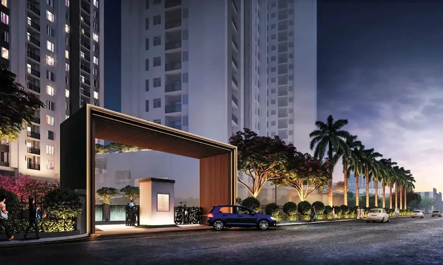 Rustomjee Balmoral golf-course facing view