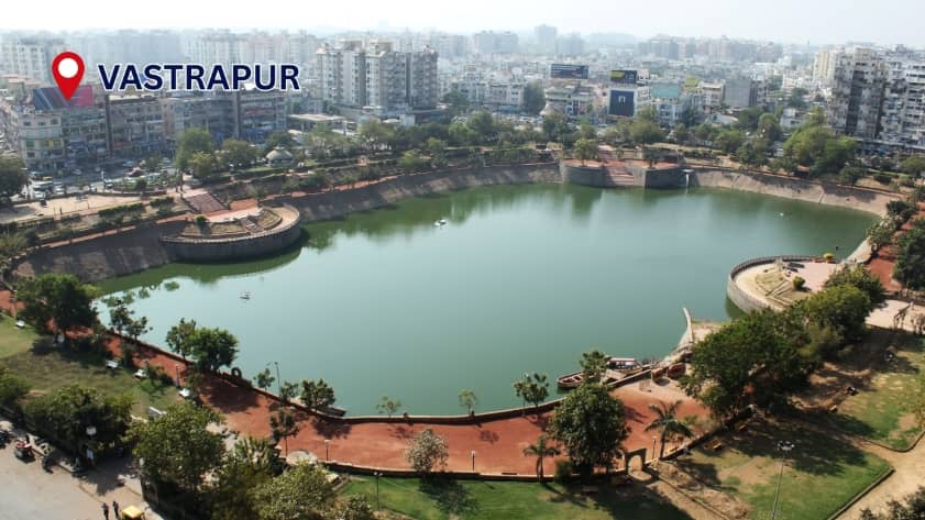 Vastrapur residential area in Ahmedabad