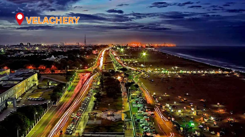 Velachery residential area in Chennai