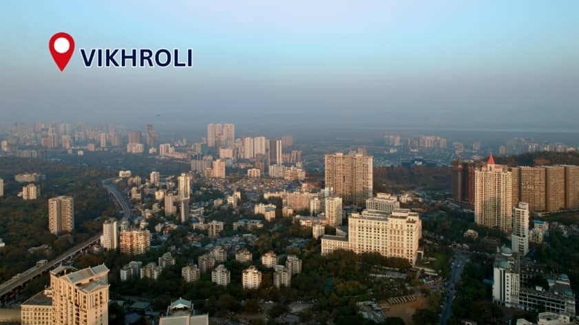 Vikhroli residential area in Mumbai