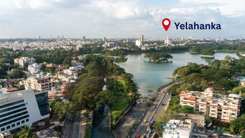 Yelahanka residential area in Bangalore