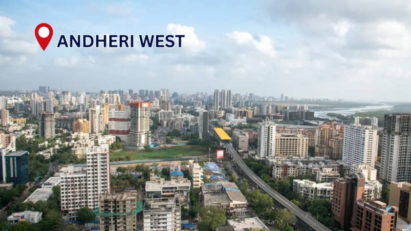 Andheri West residential area in Mumbai
