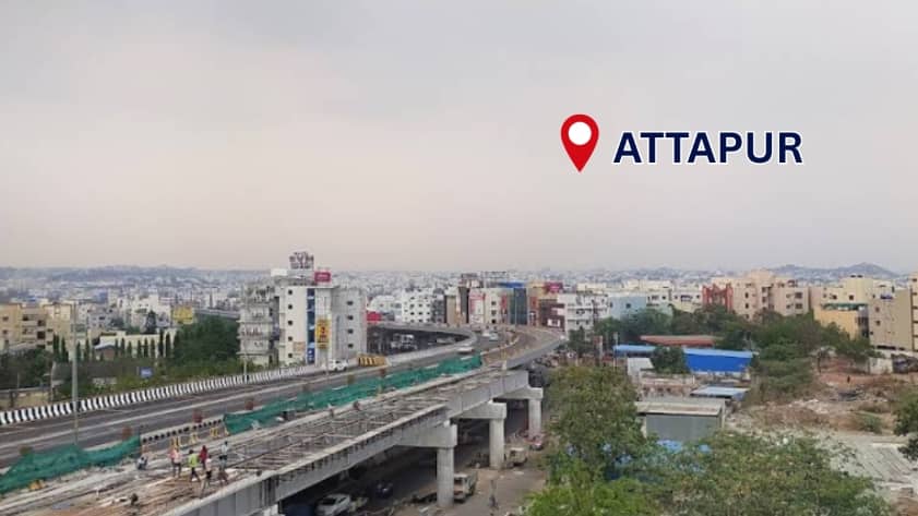 Attapur residential area in Hyderabad