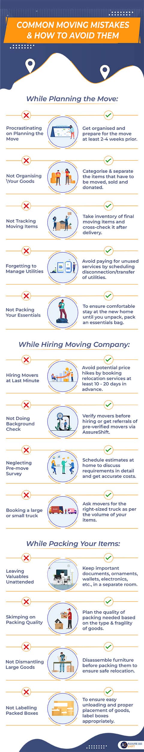 Common Moving Mistakes Infographic