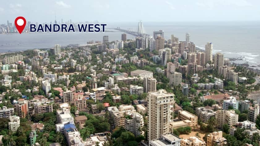 Bandra West residential area in Mumbai