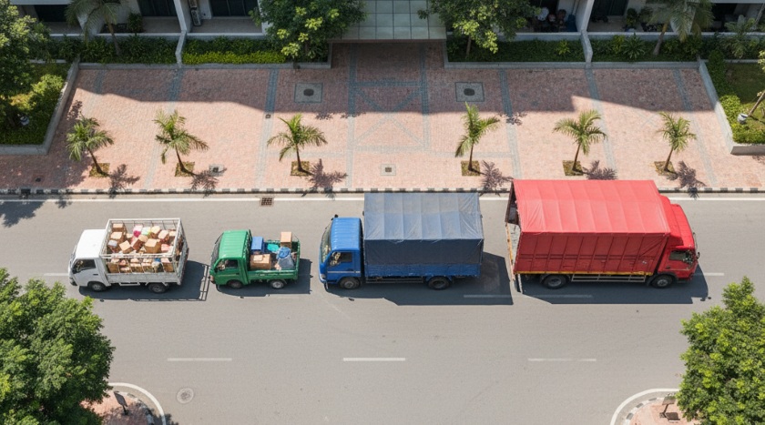 Bangalore vehicle size selector considering traffic restrictions