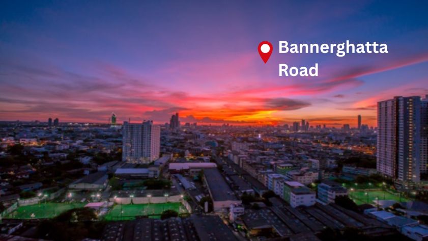 Bannerghatta Road residential area in Bangalore