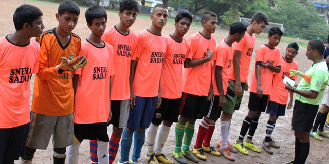 Boys Of Sneha Sadan Thane Getting Ready For Football Match