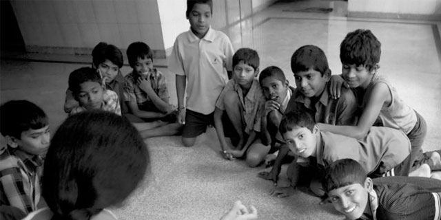 Boys Playing at Bosco Home Bangalore