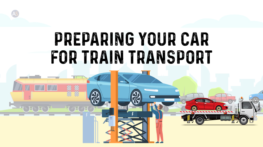 car transport by train preparation