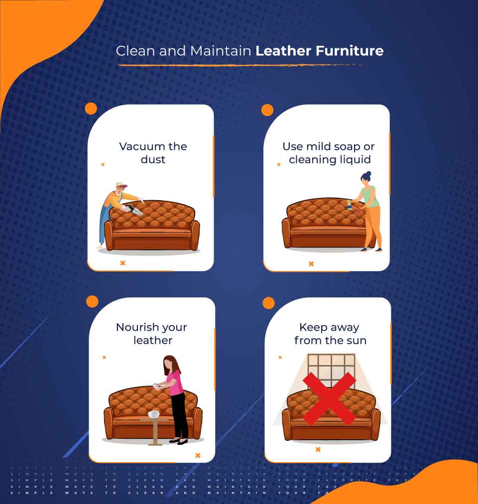 Clean and Maintain Leather Furniture