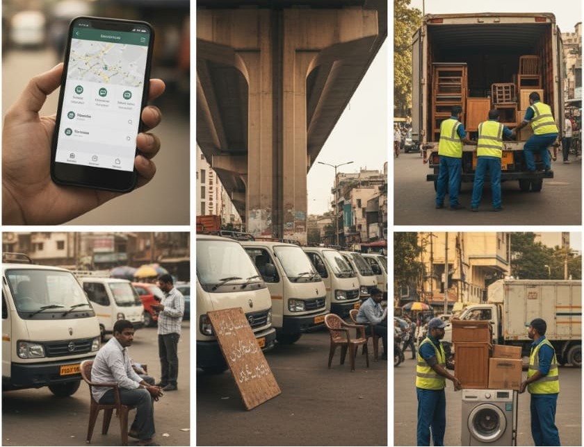 Comparison of app trucks, local transporters, and movers’ trucks