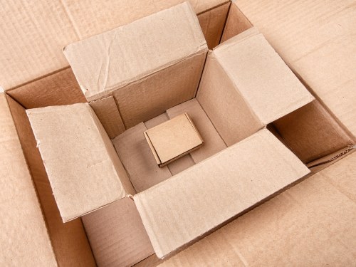 Corrugated boxes used as packaging material for moving and shipping