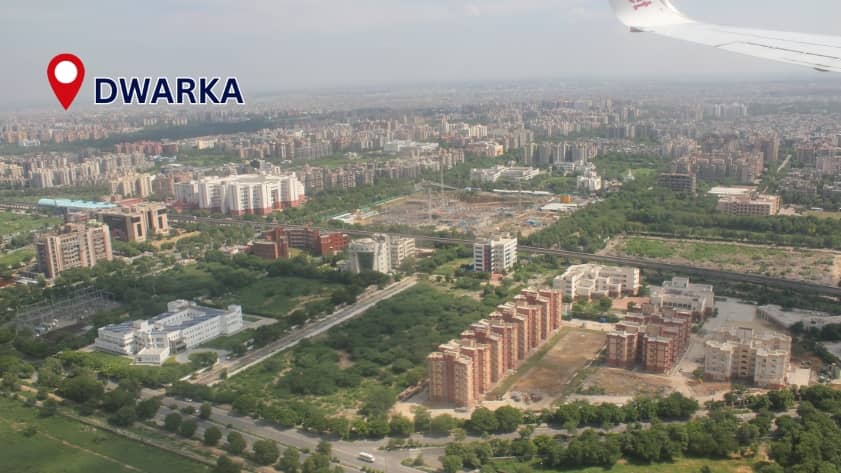 Dwarka residential area in Delhi