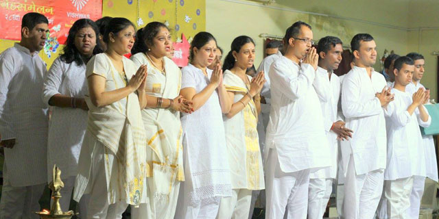 Group Of Children At Vishwas Charitable Trust Thane Participating In Cultural Activity