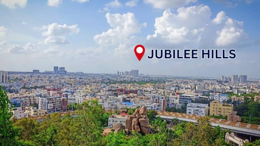 Jubilee Hills residential area in Hyderabad