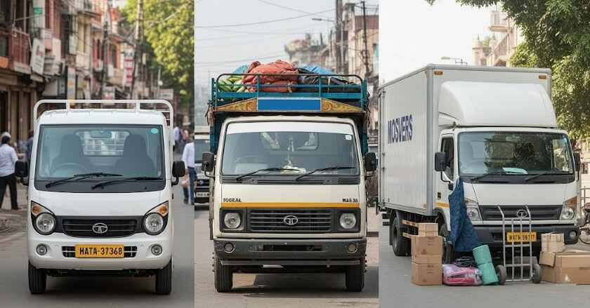 Comparison of app trucks, local transporters, and Movers trucks in Lucknow