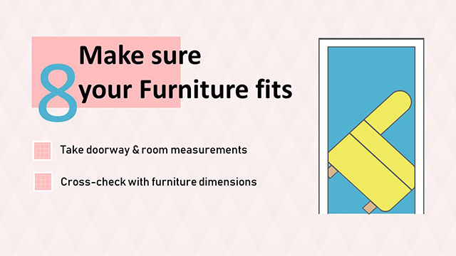 Check furniture can go through doors