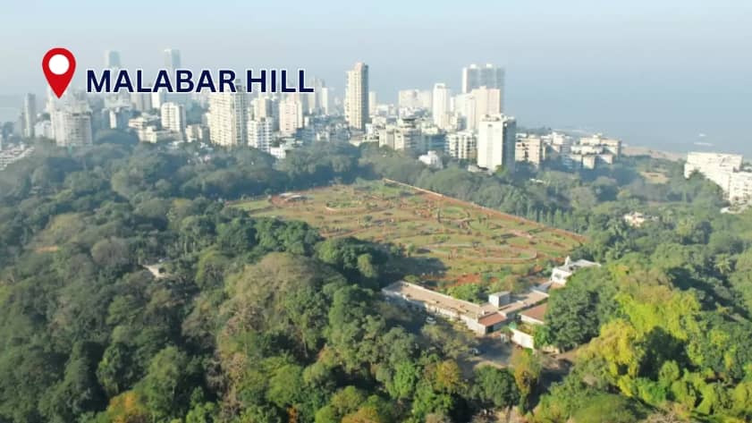 Malabar Hill residential area in Mumbai