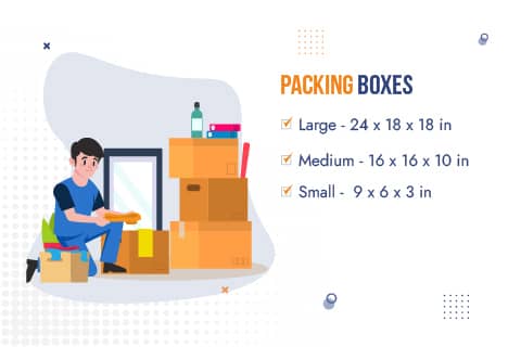 Movers and Packers Delhi Box Sizes