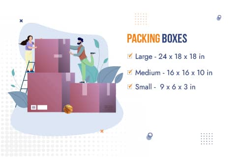 Packers and Movers Nagpur Packing Material Box Sizes