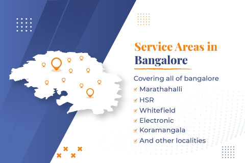Packers and Movers in Bangalore Service Areas